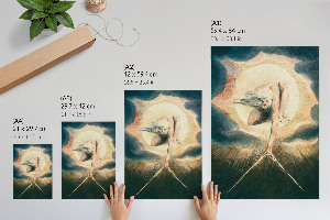 Retro plakát Futurisztikus technológia