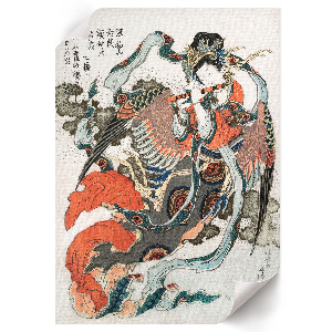 Retro plakát Az arc a függöny mögött