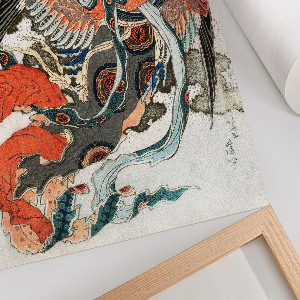 Retro plakát Az arc a függöny mögött