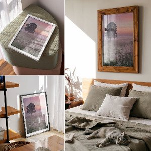 Retro poszter Narancsvirágok