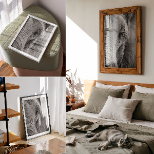 Vintage poszter Fametszet