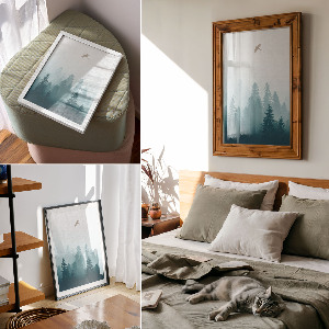 Retro plakát Tigris a hóban