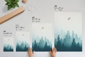 Retro plakát Tigris a hóban