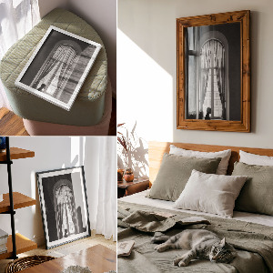 Poszter kép Halász a hóban