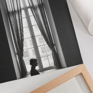 Poszter kép Halász a hóban