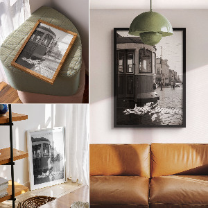 Retro poszter Légi tájkép