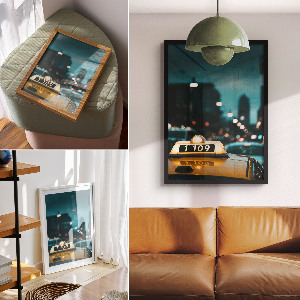 Poszter kép Neonfények a városban