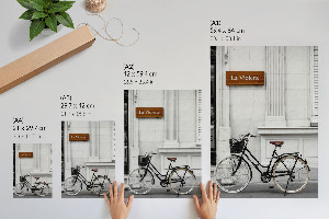 Retro plakát Színes épületek