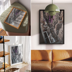 Vintage poszter Városi béke