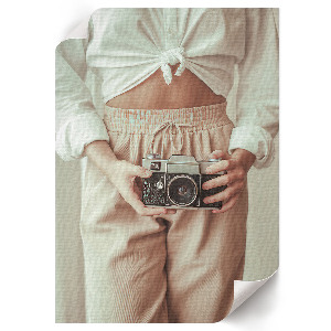 Retro poszter A móló naplementekor