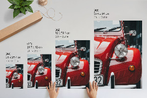 Retro plakát Városi tájkép