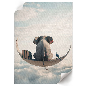 Retro plakát Tengerparti táj