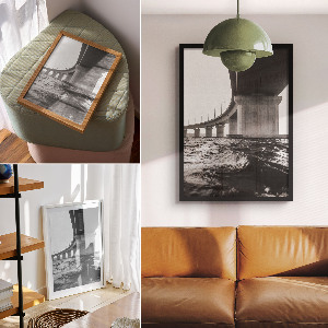 Retro poszter Egy felszálló repülőgép