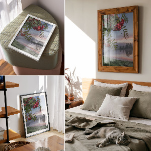 Retro poszter Éjszakai város