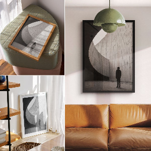 Retro plakát Város éjszaka