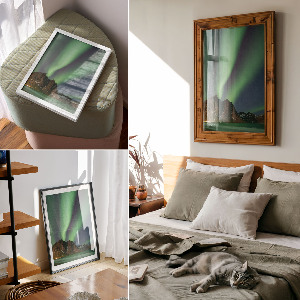 Retro plakát Geometriai absztrakció