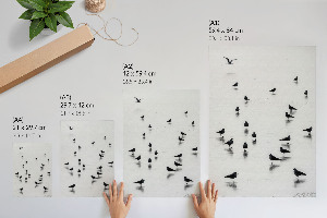 Vintage poszter Tengerparti szélmalom