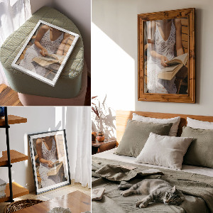 Retro plakát Tengeri tájkép