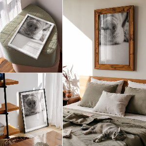 Retro plakát Hegyi táj