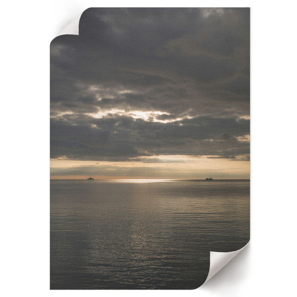 Retro plakát Színes házak