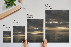 Retro plakát Színes házak