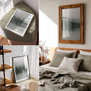 Vintage poszter Strand táj