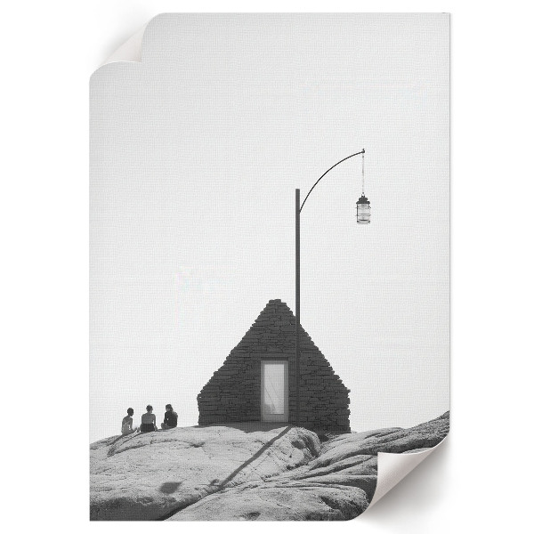 Vintage poszter Városi panoráma