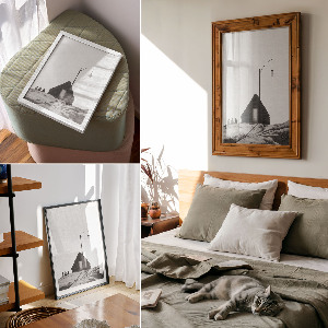 Vintage poszter Városi panoráma