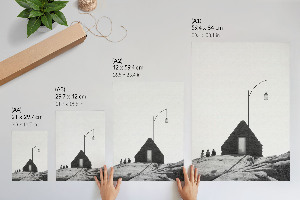 Vintage poszter Városi panoráma