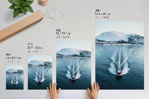 Vintage poszter Karácsonyi tájkép