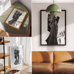 Retro plakát Éjszakai város