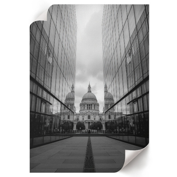 Retro plakát Hegyi táj