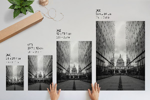 Retro plakát Hegyi táj