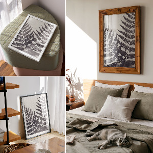 Retro poszter Városi tájkép