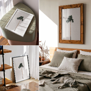 Retro plakát Hegyi táj