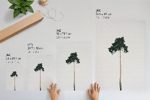 Retro plakát Hegyi táj