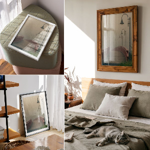 Poszter kép Egy vitorláshajó és egy panoráma