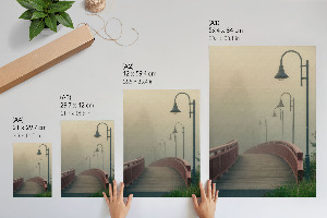 Poszter kép Egy vitorláshajó és egy panoráma