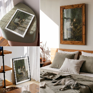 Retro poszter Téli táj