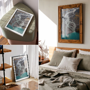 Retro poszter Téli táj