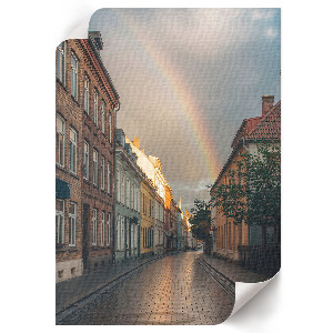 Vintage poszter a téli minimalizmus témájával