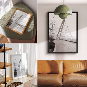 Retro plakát Nyugati híd