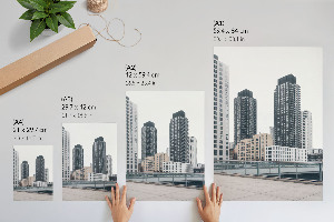 Vintage poszter Egy híd a zöld növényzet között