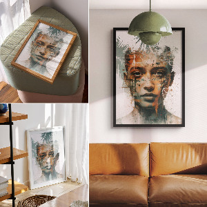 Retro poszter Napnyugta