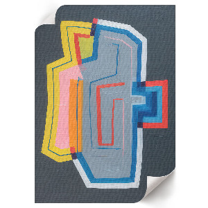 Vintage poszter Türkiz robogó