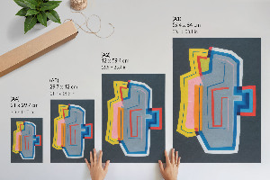 Vintage poszter Türkiz robogó