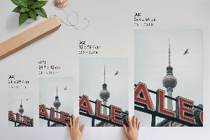 Retro poszter Óceán hullámai