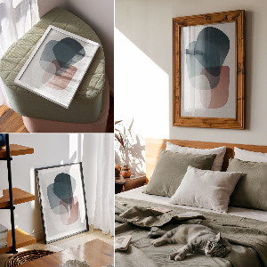 Retro plakát Téli táj