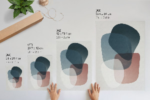 Retro plakát Téli táj