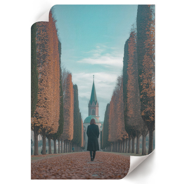 Retro poszter Téli táj